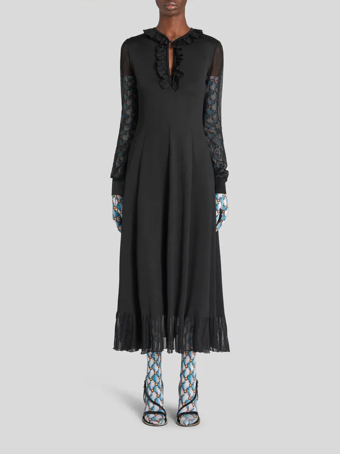 Women Knitted Cocktail Dress Etro Dresses