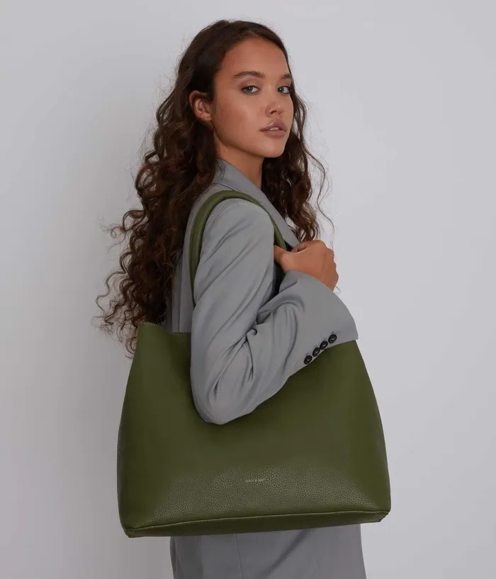 Women Krista Vegan Satchel 8211 Purity Meadow Matt and Nat Satchels