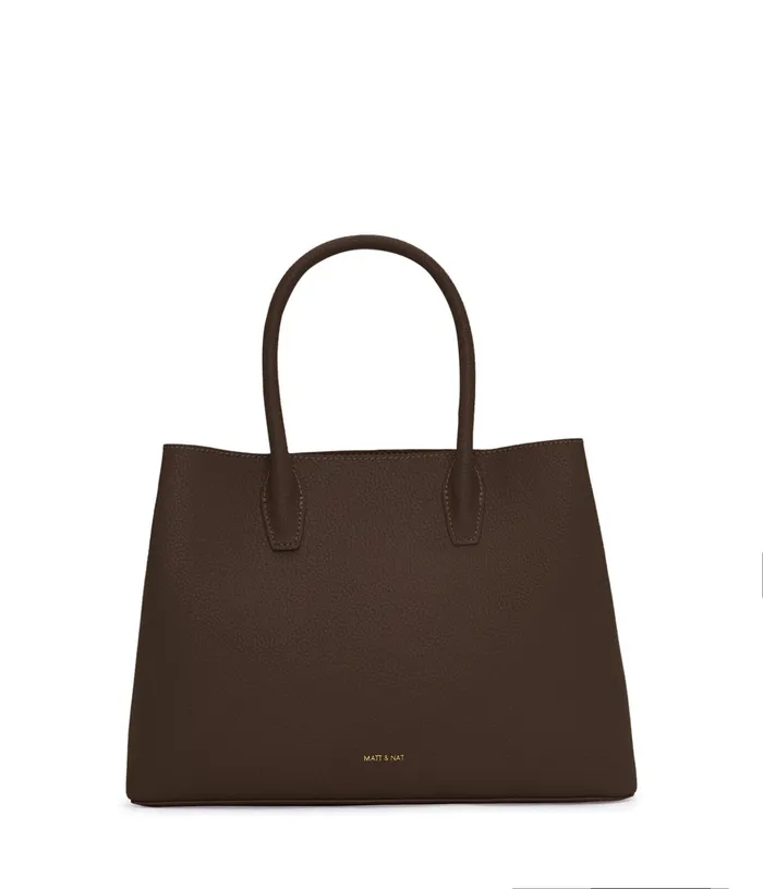Women Kristasm Small Vegan Satchel 8211 Purity Chocolate Matt and Nat Satchels Women Kristasm Small Vegan Satchel 8211 Purity Chocolate Matt and Nat Satchels