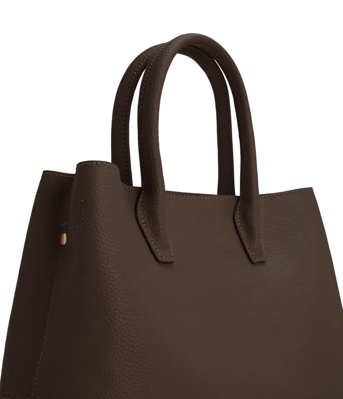 Women Kristasm Small Vegan Satchel 8211 Purity Chocolate Matt and Nat Satchels