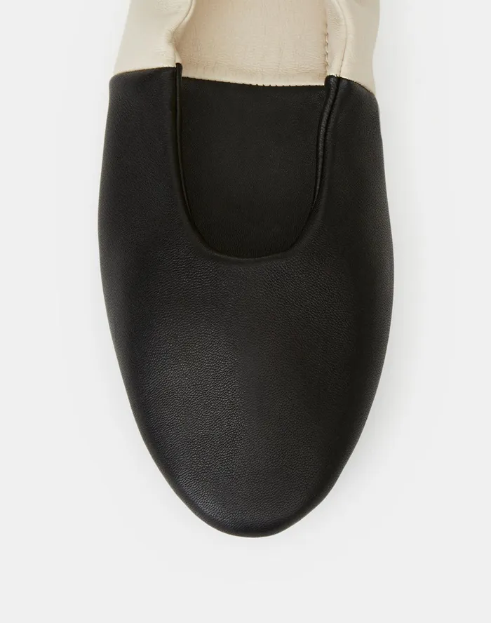Women Lafayette 148 New York Flats Supple Leather Mira Ballet Flat Black Multi