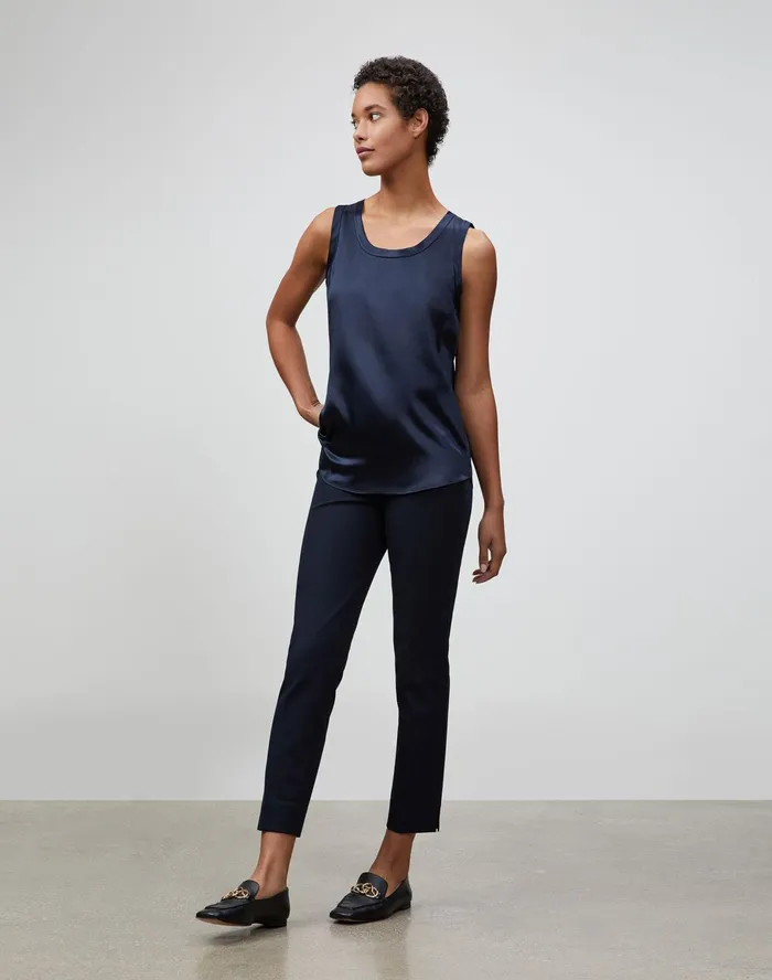 Women Lafayette 148 New York Pants and Shorts Petite Jodhpur Cloth Lexington Pant Ink