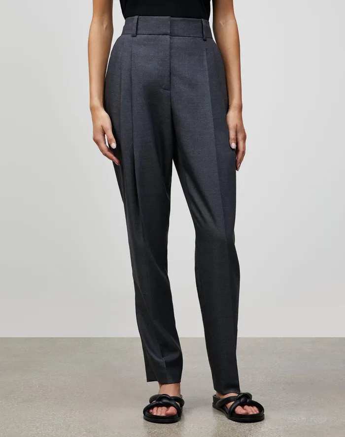 Women Lafayette 148 New York Pants and Shorts PlusSize Italian WoolSilk Suiting Ellis Pleated Pant Castle Rock Women Lafayette 148 New York Pants and Shorts PlusSize Italian WoolSilk Suiting Ellis Pleated Pant Castle Rock