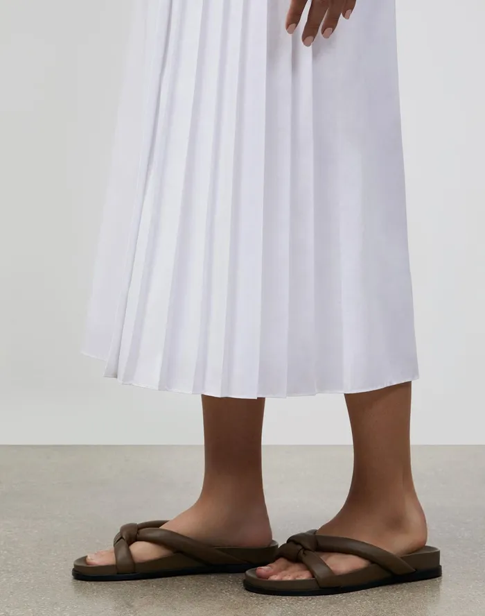 Women Lafayette 148 New York Skirts Leila Skirt In Valencia Cloth White