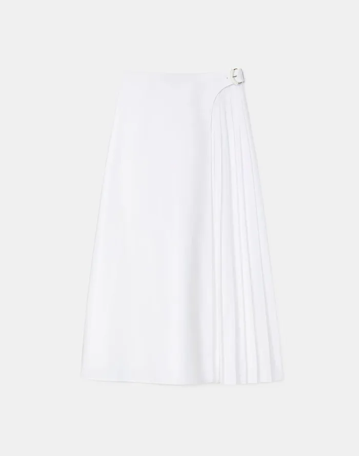 Women Lafayette 148 New York Skirts Leila Skirt In Valencia Cloth White