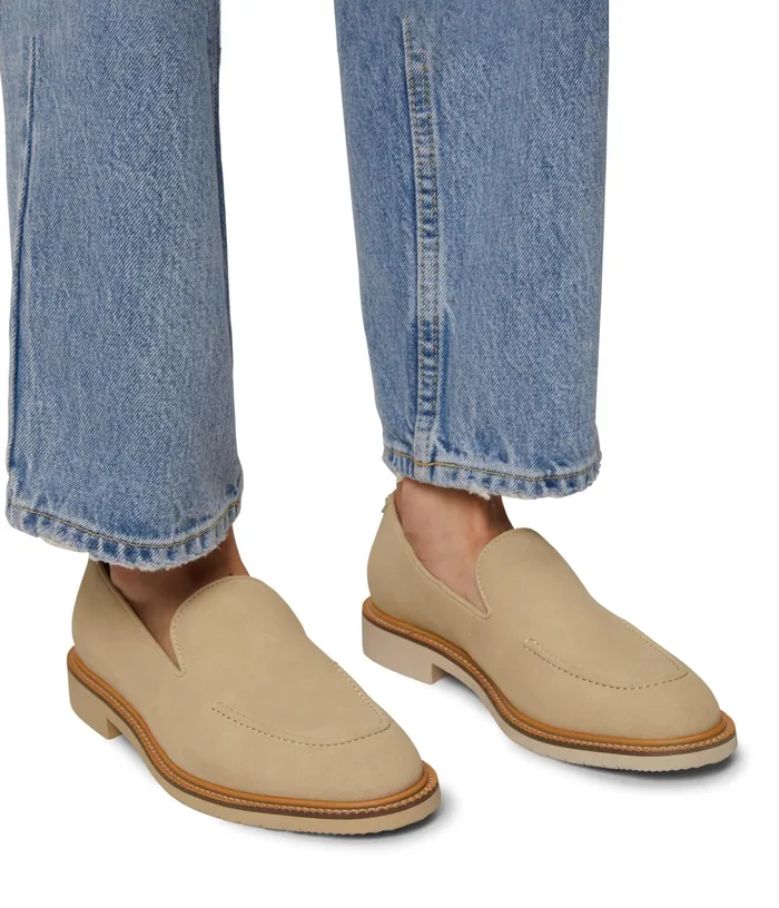 Women Laj WomenS Vegan Loafer Light Tan Matt and Nat Flats