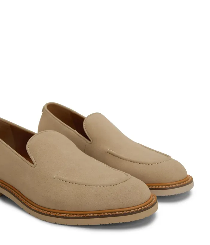 Women Laj WomenS Vegan Loafer Light Tan Matt and Nat Flats