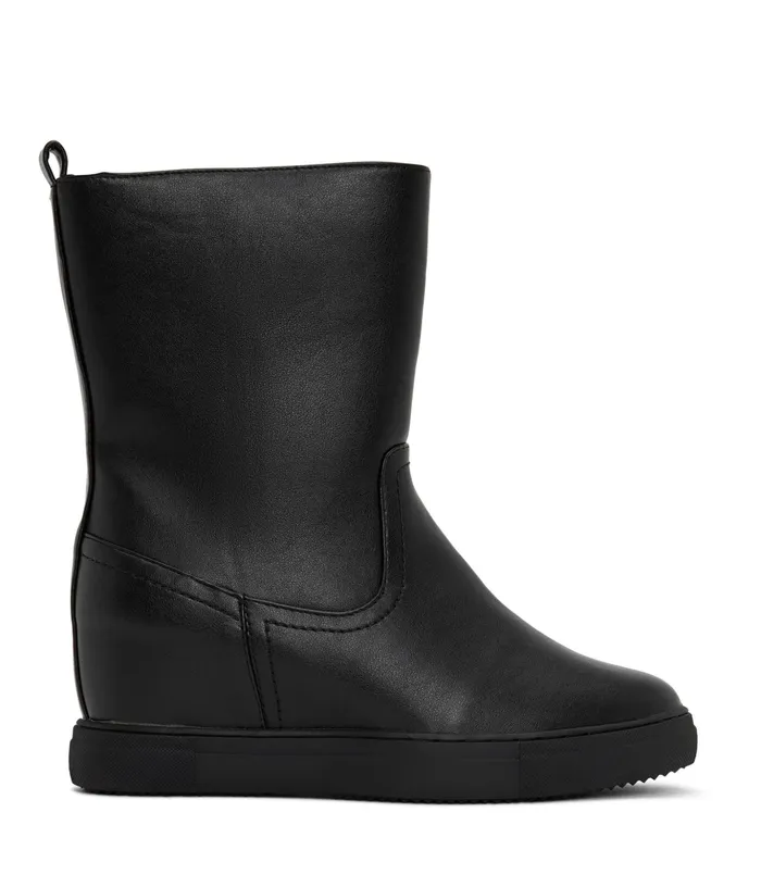 Women Laureen Faux Fur Boots Black Matt and Nat Boots