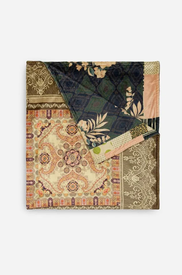 Women Laurel Canyon Cozy Blanket Flora Lace Johnny Was Blankets