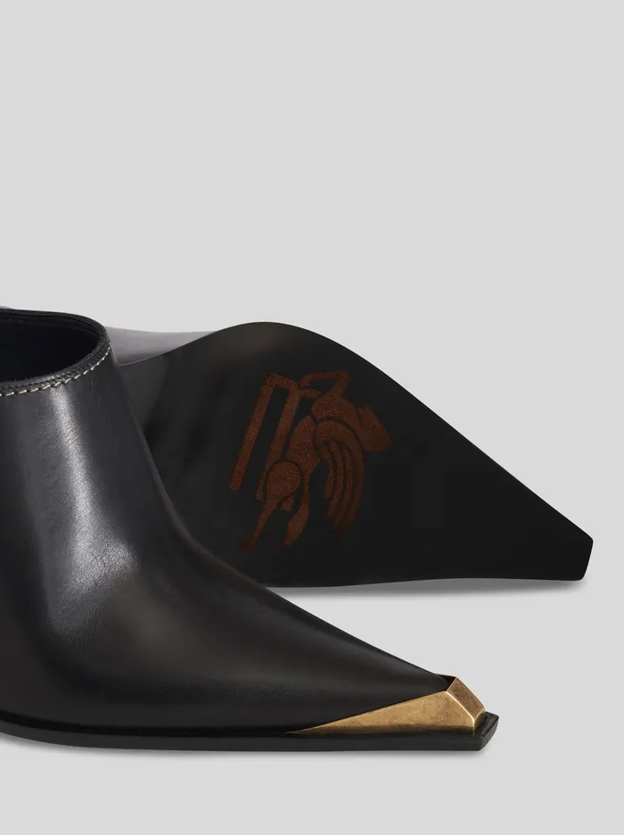Women Leather Mules Etro Sandals And Clogs