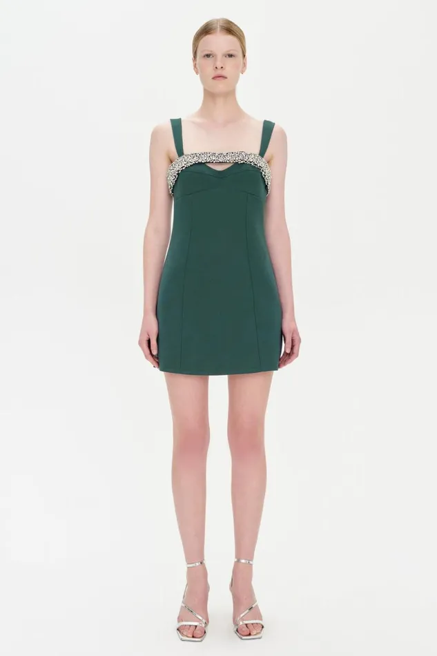Women Lenny Dress Emerald Jonathan Simkhai Dresses and Jumpsuits