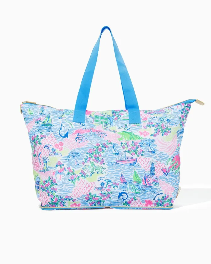 Women Lilly Pulitzer Bags Getaway Packable Tote Multi Lilly Loves Dc
