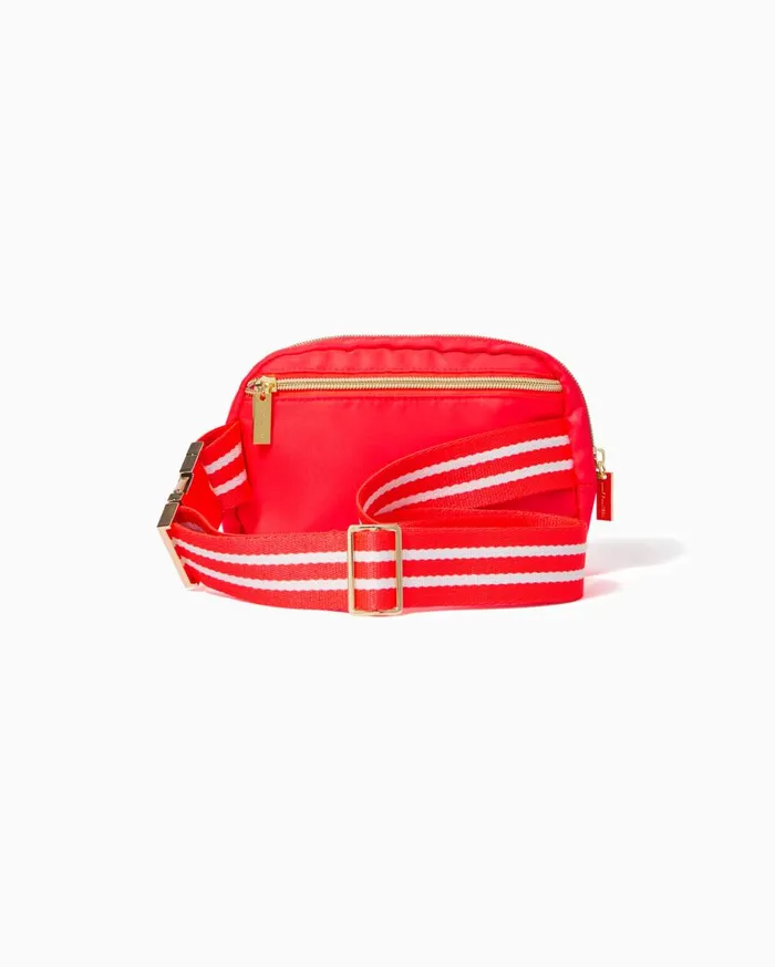 Women Lilly Pulitzer Bags Jeanie Belt Bag Resort White Shell Collector