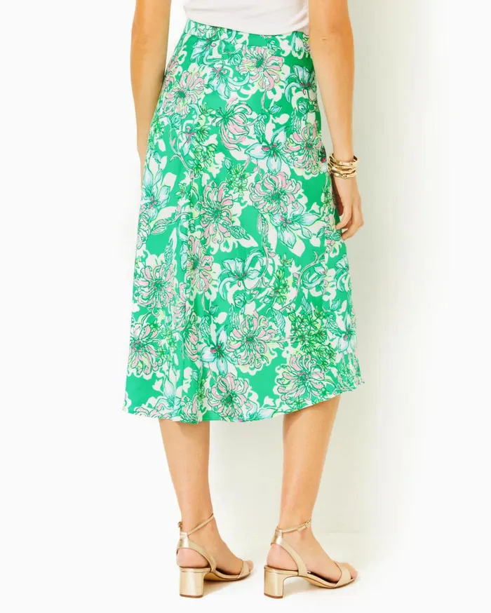 Women Lilly Pulitzer Bottoms Rennox Midi Skirt Spearmint Blossom Views Women Lilly Pulitzer Bottoms Rennox Midi Skirt Spearmint Blossom Views