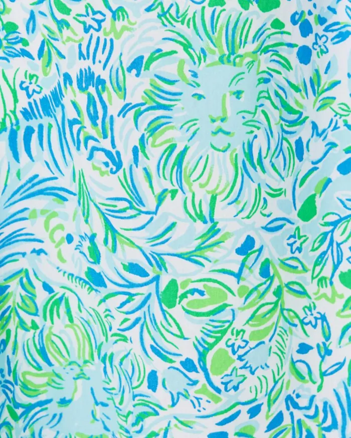 Women Lilly Pulitzer Dresses Barbara Cotton Dress Hydra Blue Dandy Lions Women Lilly Pulitzer Dresses Barbara Cotton Dress Hydra Blue Dandy Lions