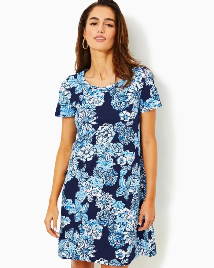 Women Lilly Pulitzer Dresses Cody TShirt Dress Roxie Pink Wave N Sea Women Lilly Pulitzer Dresses Cody TShirt Dress Roxie Pink Wave N Sea