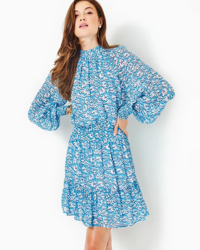 Women Lilly Pulitzer Dresses Ellielynn Long Sleeve Dress Multi Via Amore Spritzer Women Lilly Pulitzer Dresses Ellielynn Long Sleeve Dress Multi Via Amore Spritzer