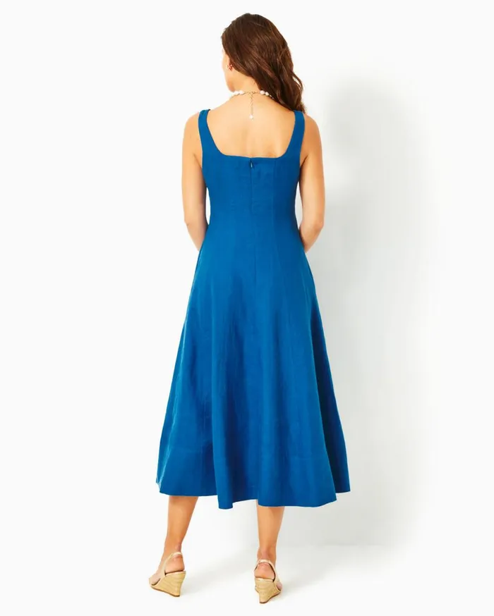 Women Lilly Pulitzer Dresses Gulianna Cotton Maxi Shift Dress Hydra Blue Dandy Lions Women Lilly Pulitzer Dresses Gulianna Cotton Maxi Shift Dress Hydra Blue Dandy Lions