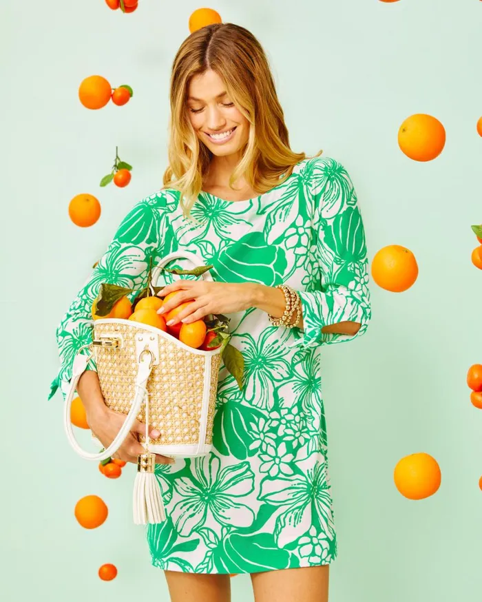 Women Lilly Pulitzer Dresses Lidia Boatneck Dress Multi Hot On The Vine
