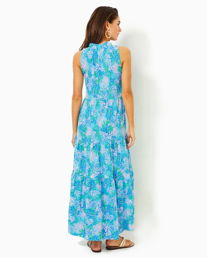 Women Lilly Pulitzer Dresses Malone Maxi Dress True Navy