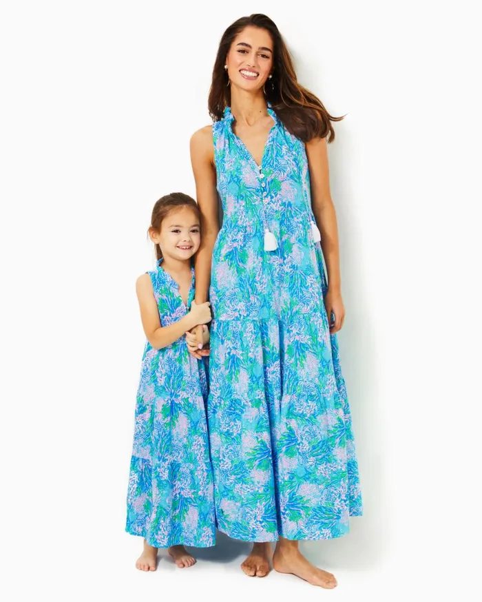 Women Lilly Pulitzer Dresses Malone Maxi Dress True Navy