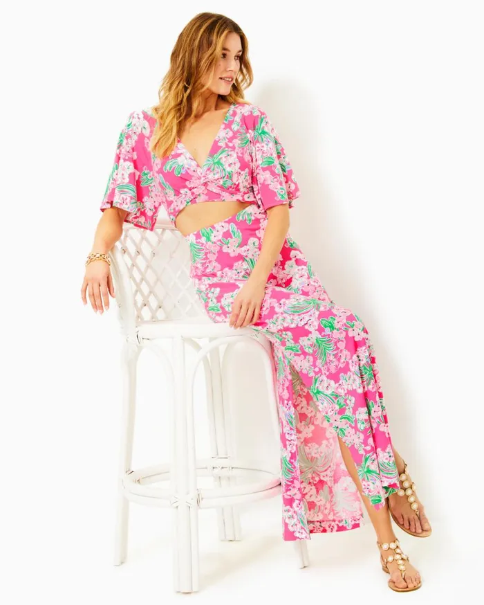 Women Lilly Pulitzer Dresses Minka Maxi Skirt Set Roxie Pink Worth A Look