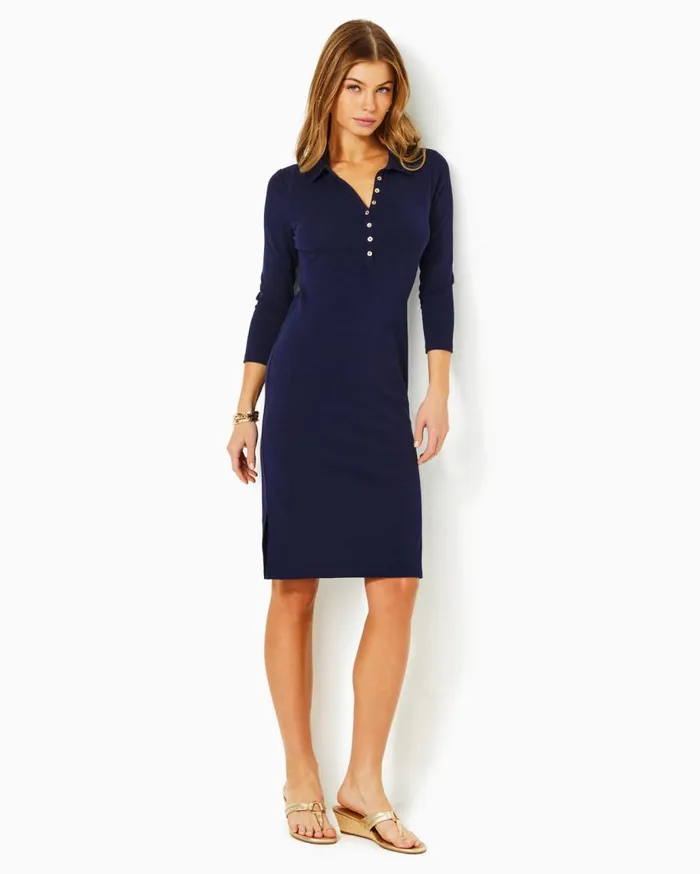 Women Lilly Pulitzer Dresses Reema Polo Dress True Navy Women Lilly Pulitzer Dresses Reema Polo Dress True Navy