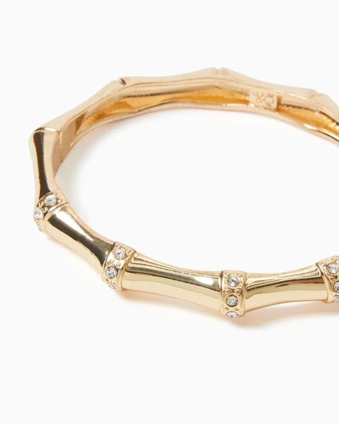 Women Lilly Pulitzer Jewelry Bamboo Bracelet Gold Metallic Women Lilly Pulitzer Jewelry Bamboo Bracelet Gold Metallic