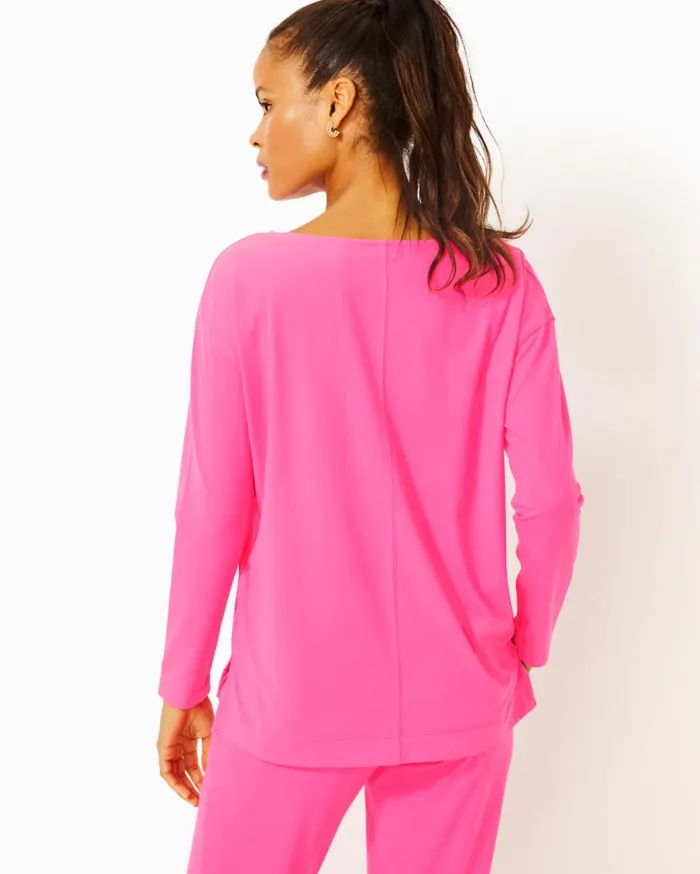 Women Lilly Pulitzer Loungewear Downtime Jersey Set In Roxie Pink Roxie Pink Women Lilly Pulitzer Loungewear Downtime Jersey Set In Roxie Pink Roxie Pink