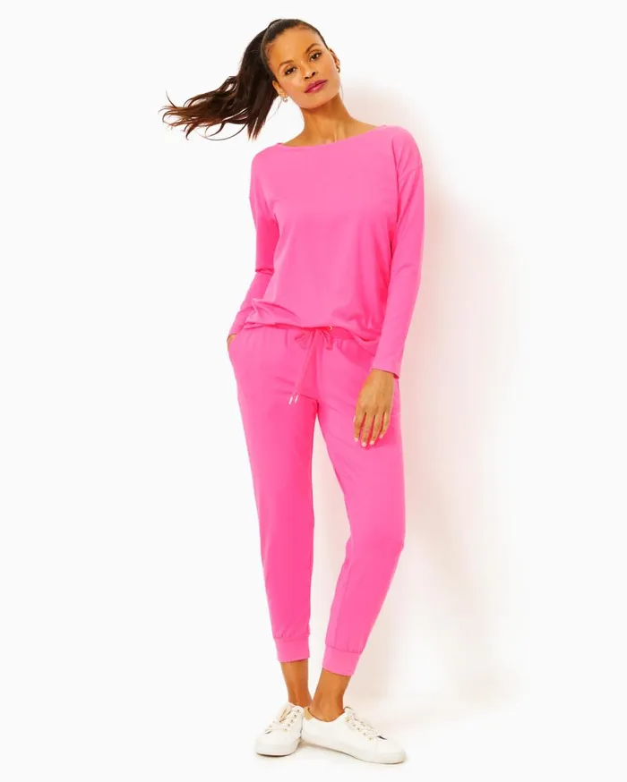 Women Lilly Pulitzer Loungewear Downtime Jersey Set In Roxie Pink Roxie Pink Women Lilly Pulitzer Loungewear Downtime Jersey Set In Roxie Pink Roxie Pink