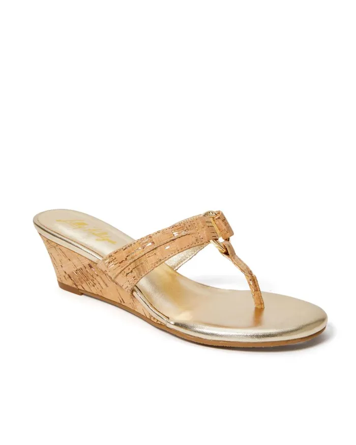 Women Lilly Pulitzer Shoes McKim Wedge Natural