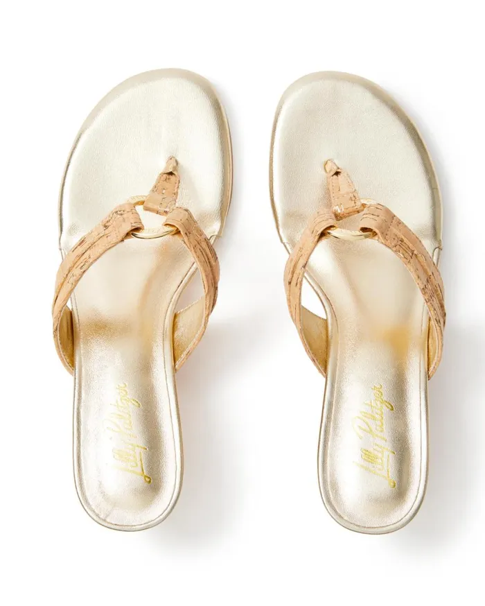 Women Lilly Pulitzer Shoes McKim Wedge Natural