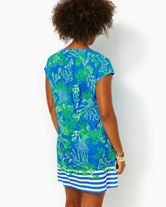 Women Lilly Pulitzer Swim Talli CoverUp Briny Blue A Bit Salty Engineered Coverup Women Lilly Pulitzer Swim Talli CoverUp Briny Blue A Bit Salty Engineered Coverup