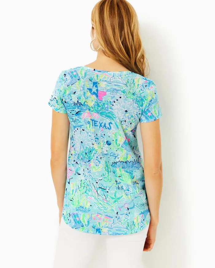 Women Lilly Pulitzer Tops Etta VNeck Top Blue Peri Lilly Loves North Carolina Women Lilly Pulitzer Tops Etta VNeck Top Blue Peri Lilly Loves North Carolina