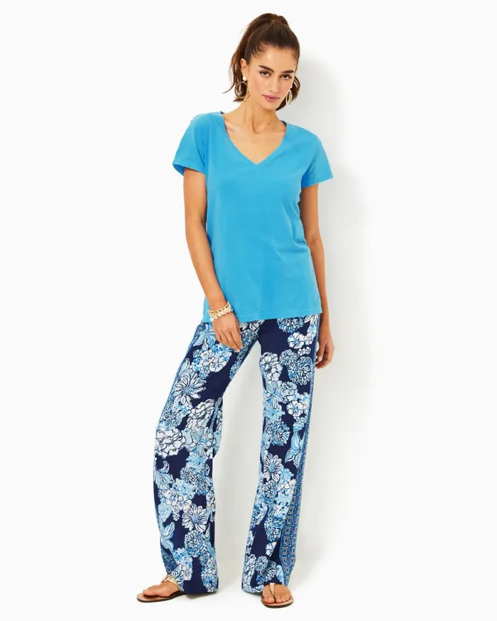 Women Lilly Pulitzer Tops Meredith Tee Multi For The Fans Women Lilly Pulitzer Tops Meredith Tee Multi For The Fans