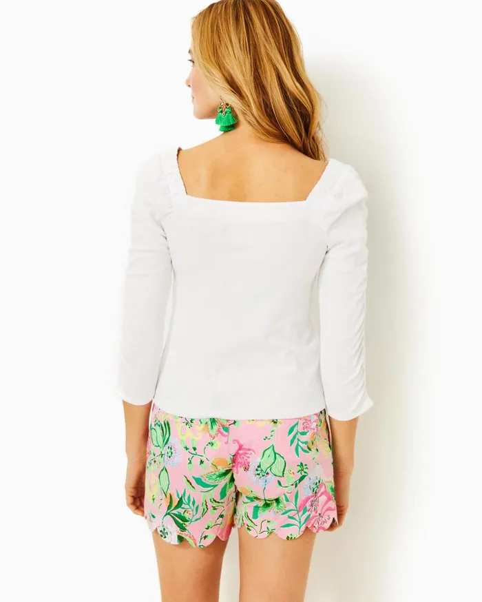 Women Lilly Pulitzer Tops Sirah Knit Top Resort White Women Lilly Pulitzer Tops Sirah Knit Top Resort White