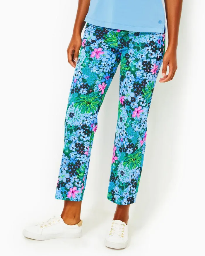 Women Lilly Pulitzer Tops UPF 50 Luxletic Frida Polo Bon Bon Blue Women Lilly Pulitzer Tops UPF 50 Luxletic Frida Polo Bon Bon Blue