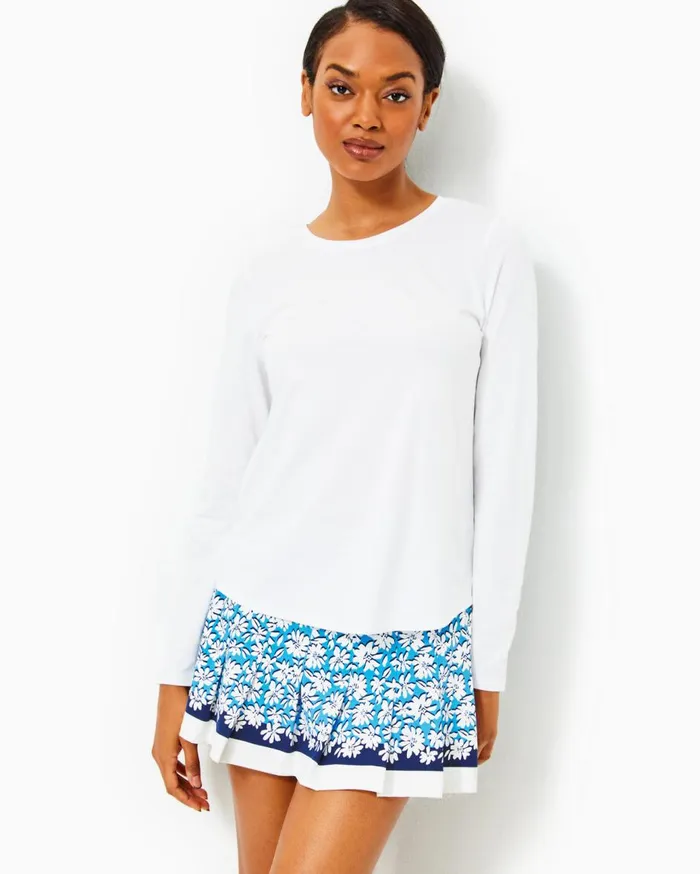 Women Lilly Pulitzer Tops UPF 50 Luxletic Westley Long Sleeve Tee Resort White Women Lilly Pulitzer Tops UPF 50 Luxletic Westley Long Sleeve Tee Resort White