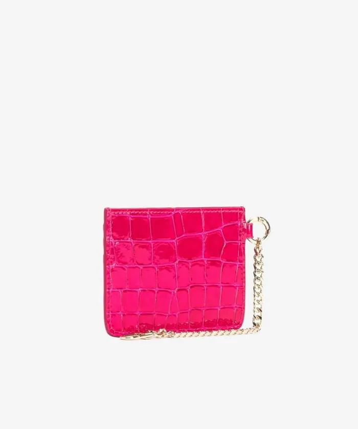 Women Limited Edition Pinko PINKO Galleria Card Holder In Shiny Coloured Crocprint Leather Pinko Pinklightgold Women Limited Edition Pinko PINKO Galleria Card Holder In Shiny Coloured Crocprint Leather Pinko Pinklightgold