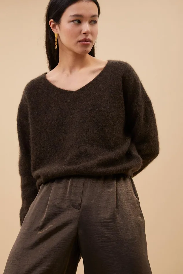Women Liv Pullover Cafe Noir Bybar Pullovers