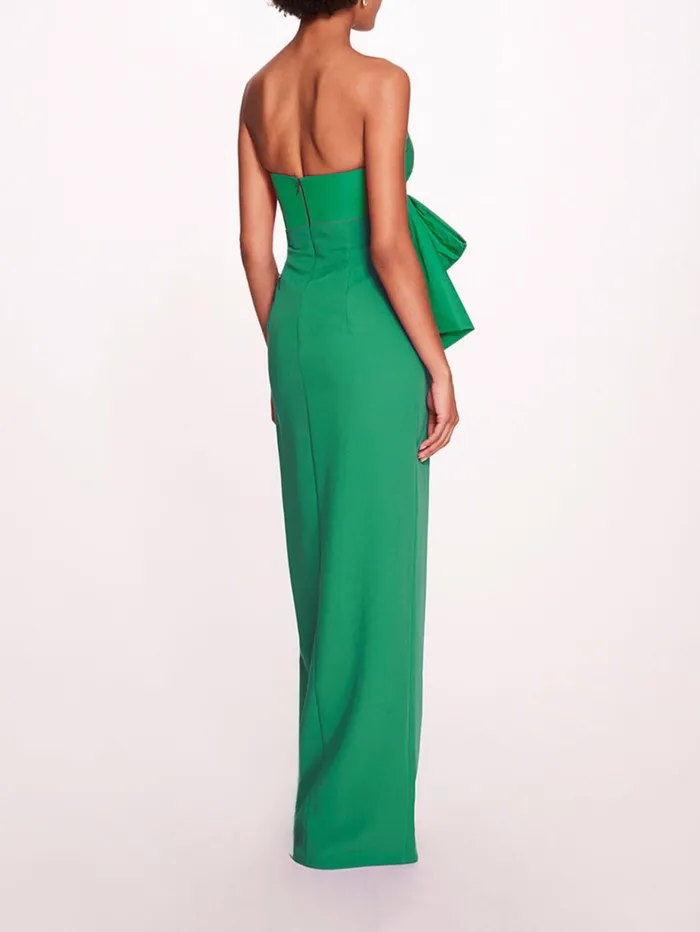 Women Marchesa Dresses Deconstructed Bow Gown Emerald Women Marchesa Dresses Deconstructed Bow Gown Emerald