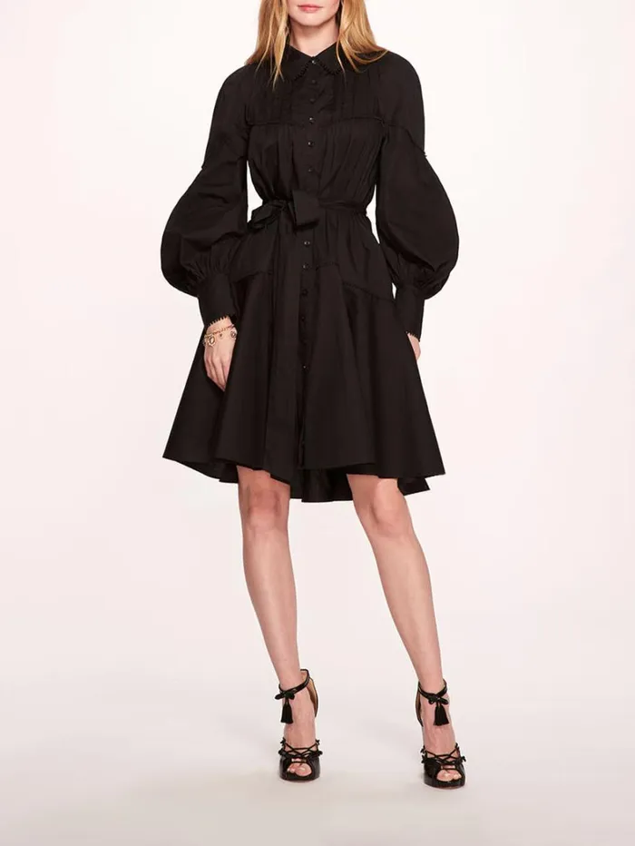 Women Marchesa Dresses Disa Mini Dress Black