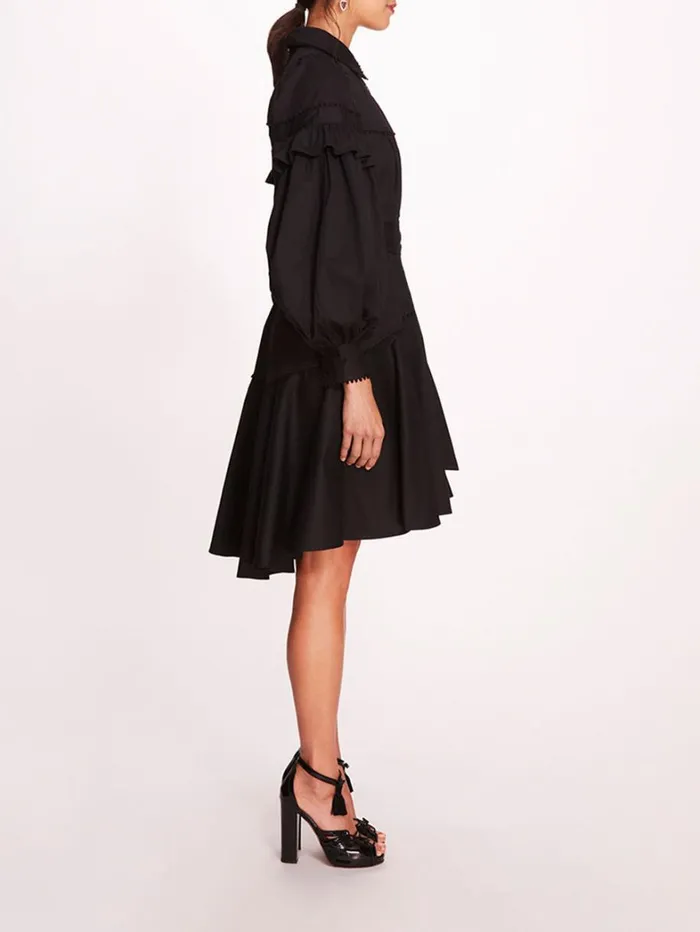 Women Marchesa Dresses Laurel Shirtdress Black Women Marchesa Dresses Laurel Shirtdress Black