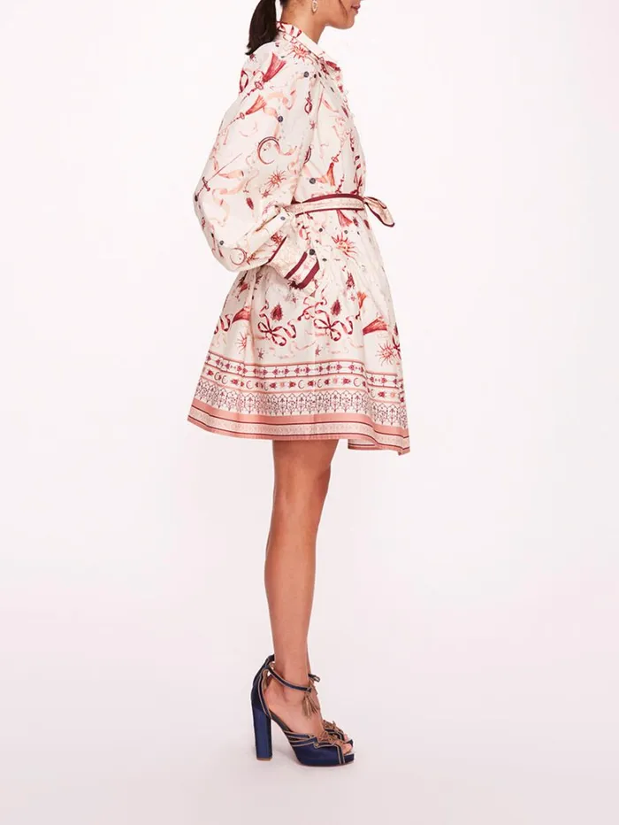 Women Marchesa Dresses Sylvan Red Multi
