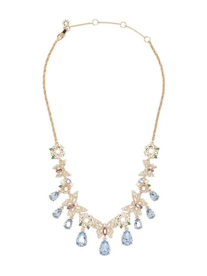 Women Marchesa Jewelry Butterfly Drama Necklace Gold