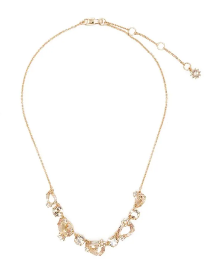 Women Marchesa Jewelry Gold Stone Necklace Gold