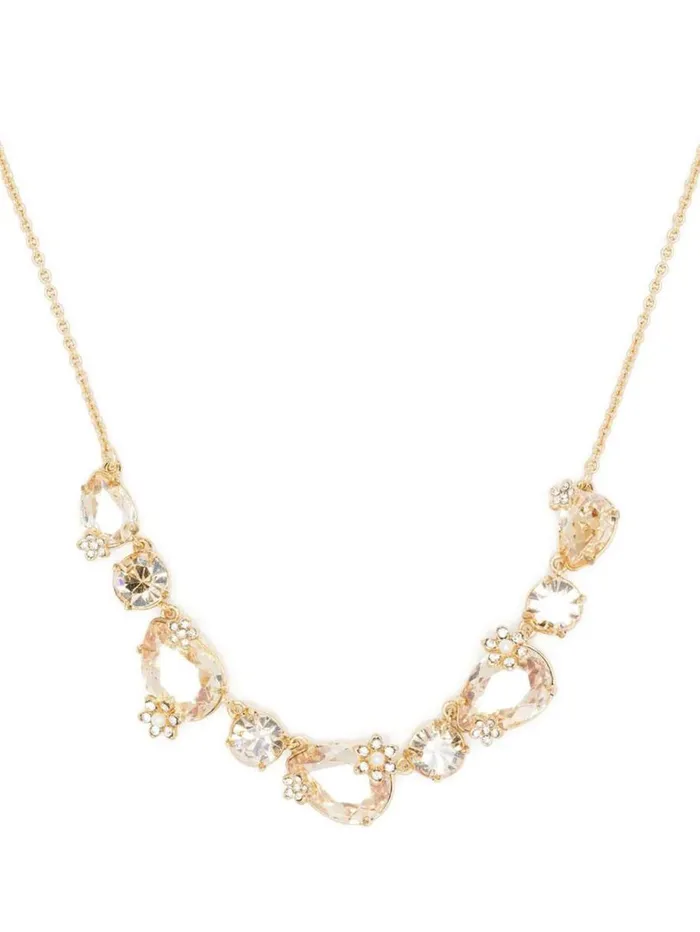 Women Marchesa Jewelry Gold Stone Necklace Gold Women Marchesa Jewelry Gold Stone Necklace Gold