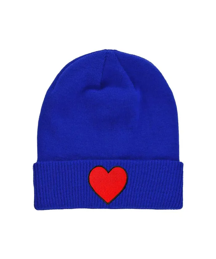 WomenMen Beanies Aviator Nation Heart Rib Beanie