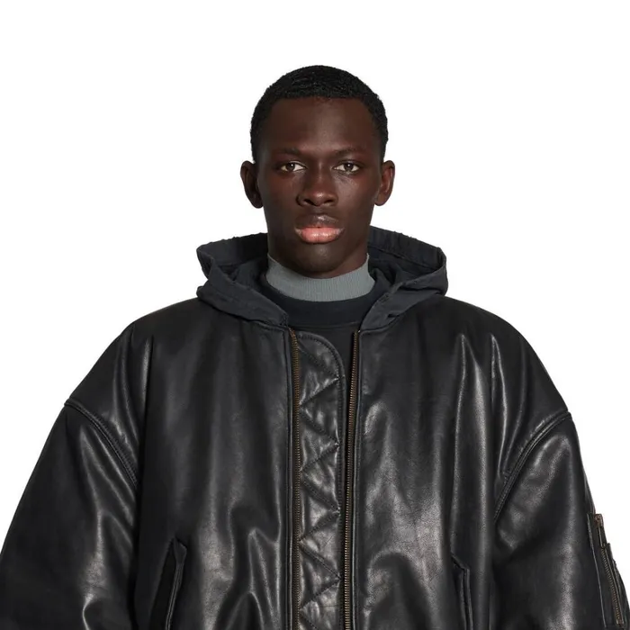 WomenMen Coats and Jackets Balenciaga Bomber In Black