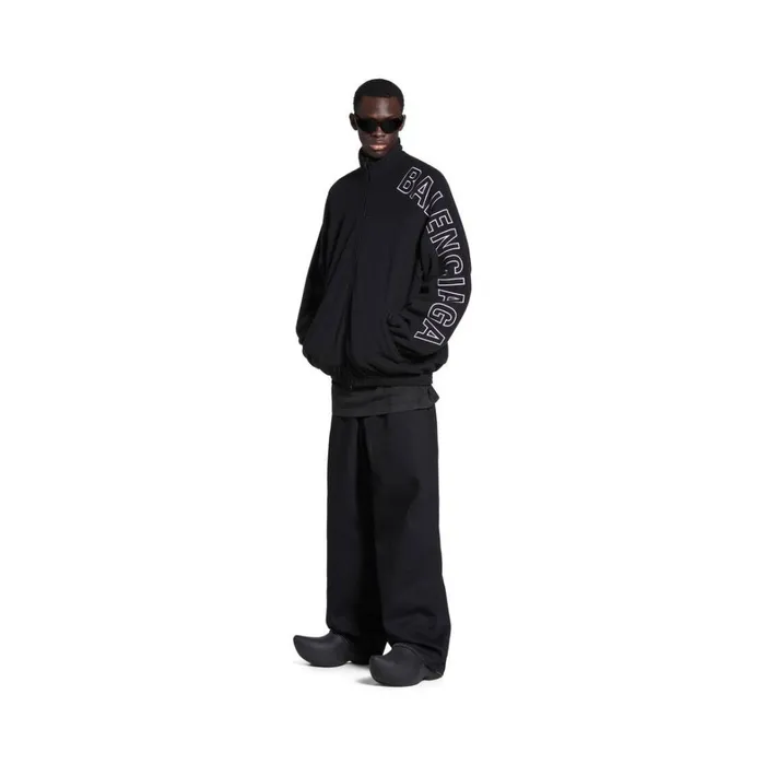 WomenMen Coats and Jackets Balenciaga Outline Tracksuit Jacket In Black